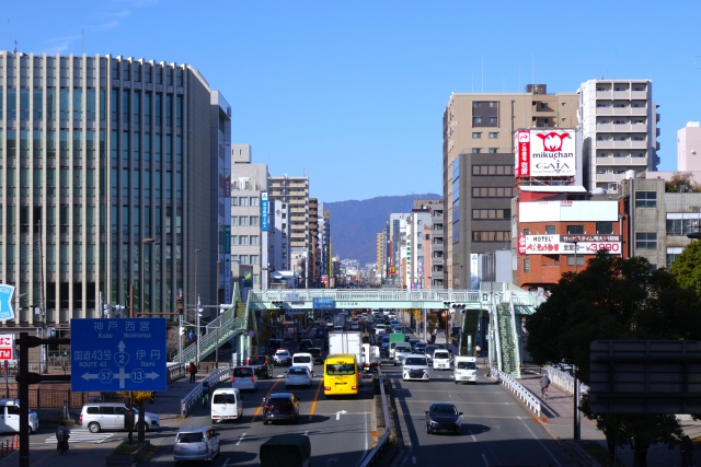 尼崎市の街の様子