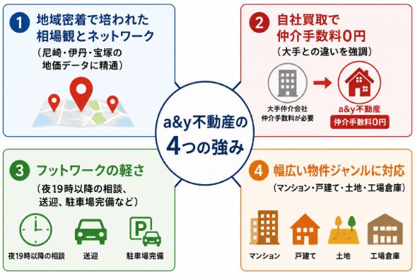 a&y不動産の4つの強み